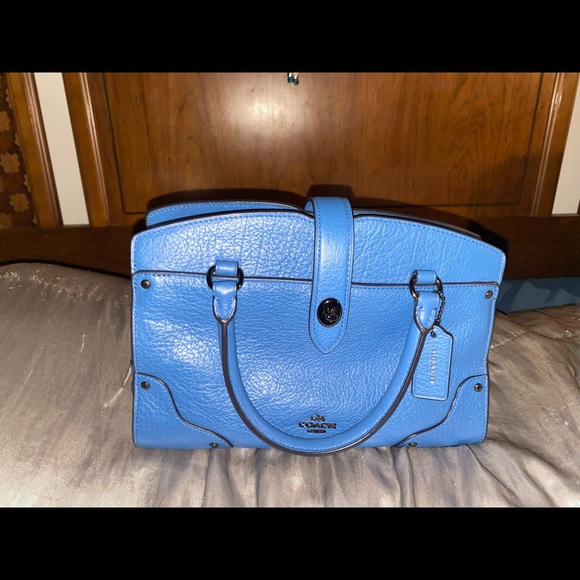 * sold * NWT Coach Mercer 24 Lapis Blue - Picture 1 of 9